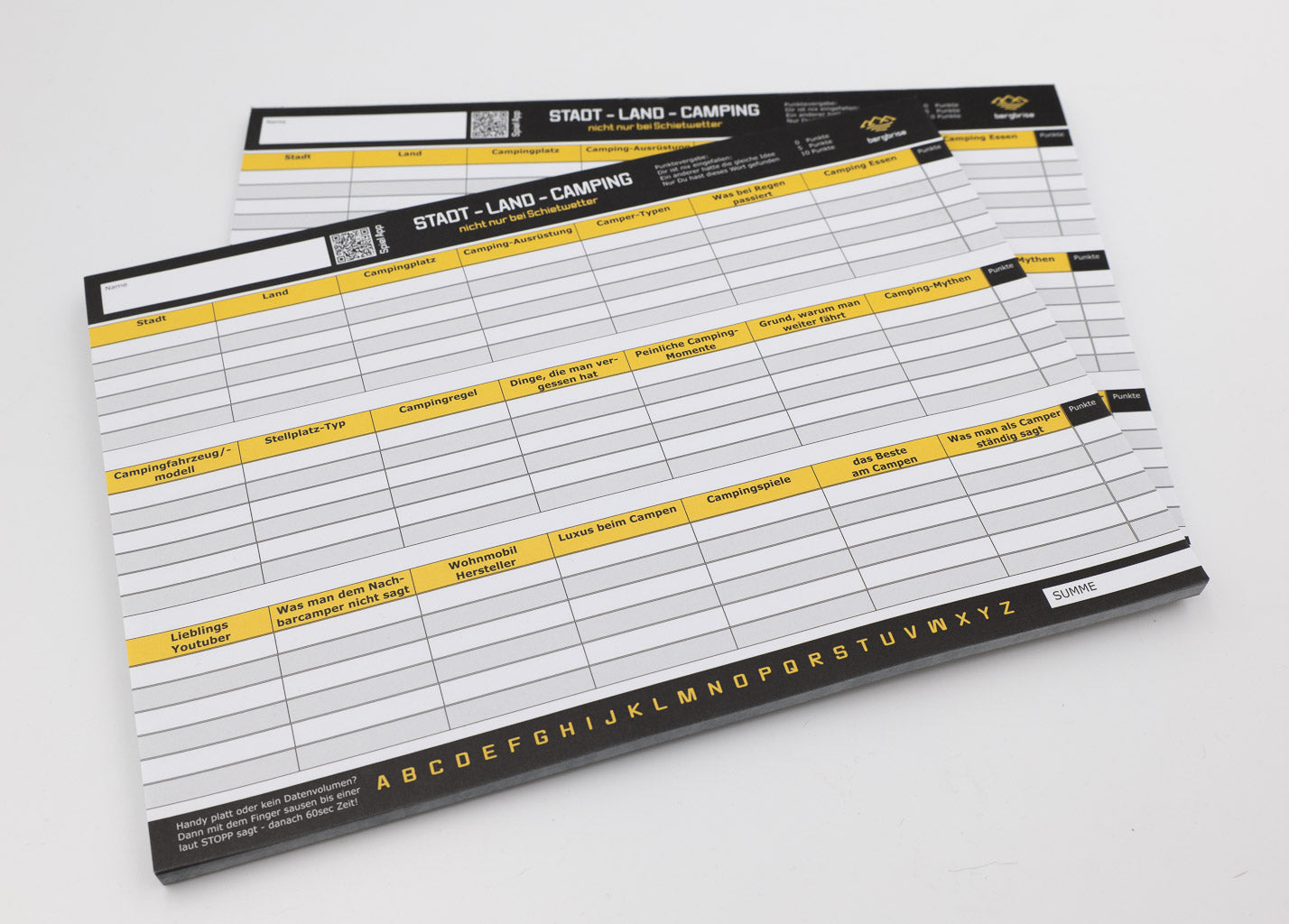 Bergbrise Camper Spiel "Stadt - Land - Camper"