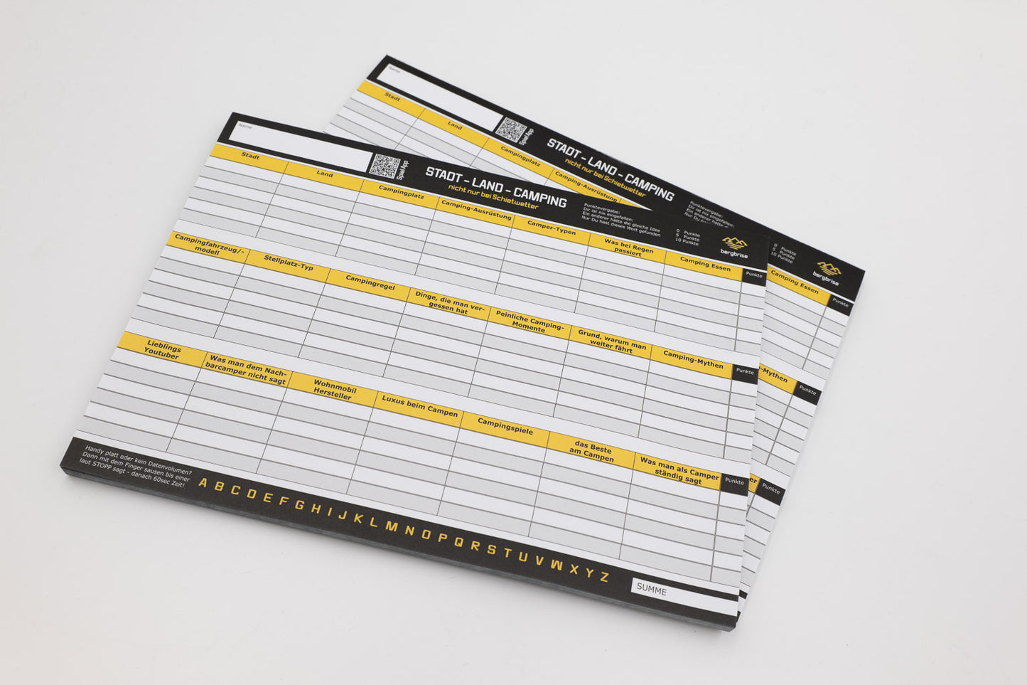 Bergbrise Camper Spiel "Stadt - Land - Camper"