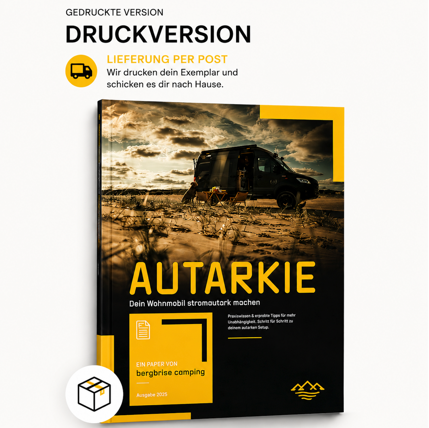 Bergbrise Autark Leitfaden für Wohnmobile und Campervans (GEDRUCKTE VERSION)